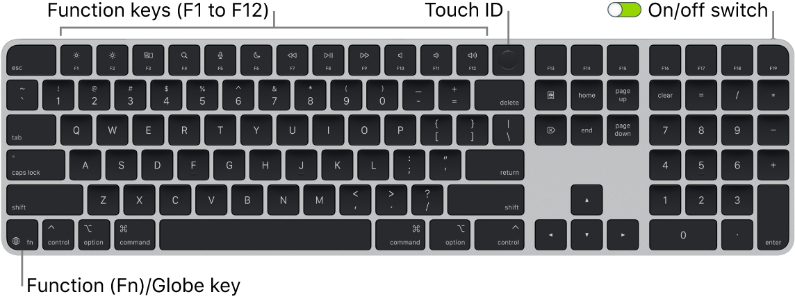 Magic Keyboard with Touch ID and Numeric Keypad - Apple Support