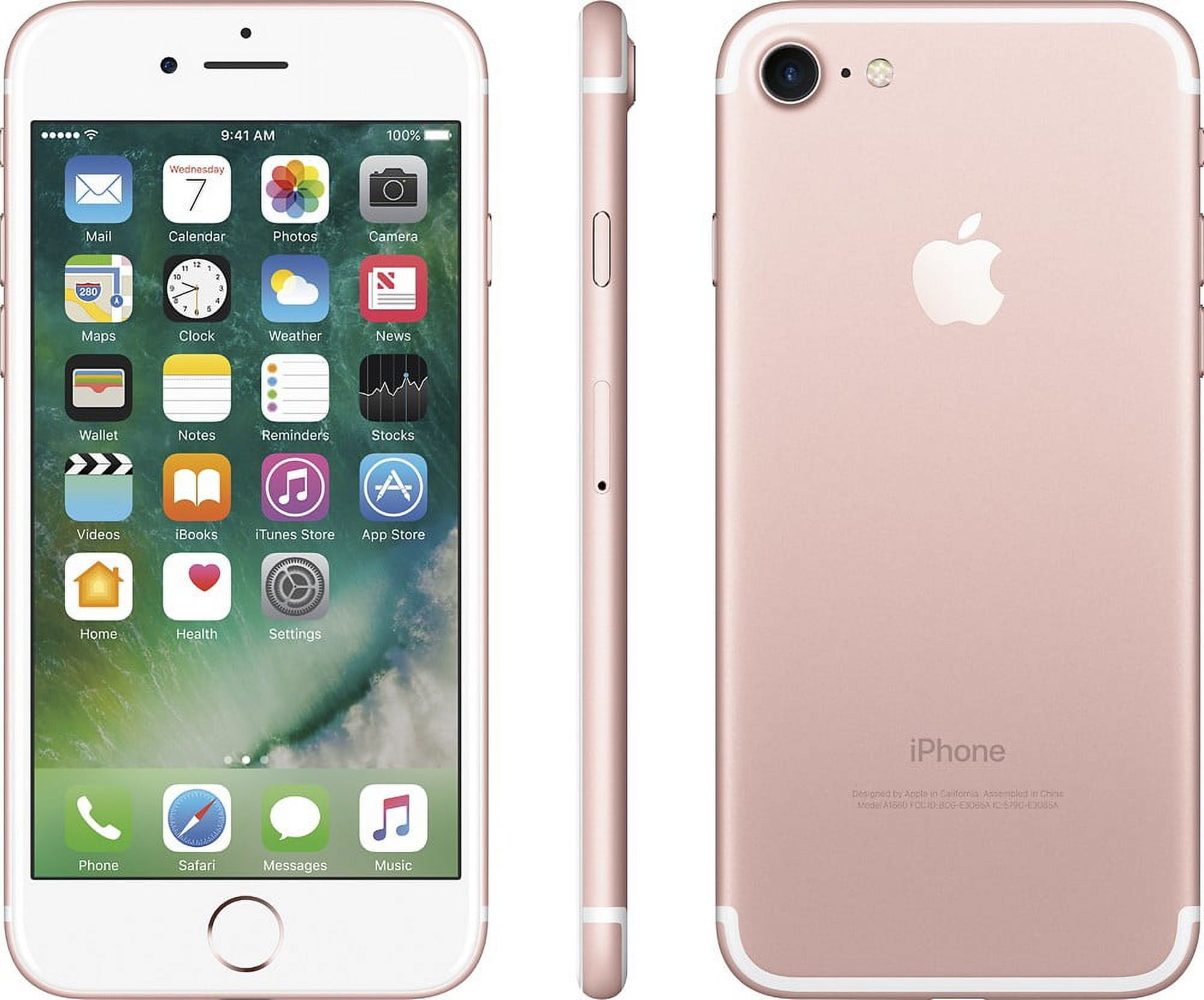 Restored Apple iPhone 7 256GB, Rose Gold - Unlocked GSM