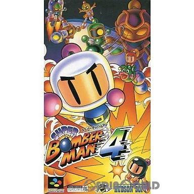 ハドソン 『中古即納』{箱説明書なし}{SFC} スーパーボンバーマン4