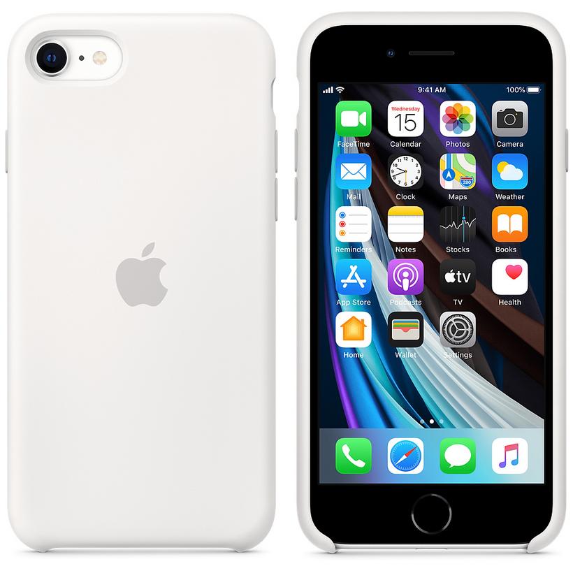 Apple 純正 iPhone SE 第2世代 | 8 7 シリコンケース ホワイト 白