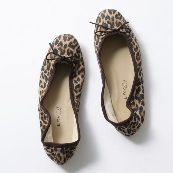 E.PORSELLI PORSELLI ポルセリ バレエシューズ BALLERINE CAMOSCIO