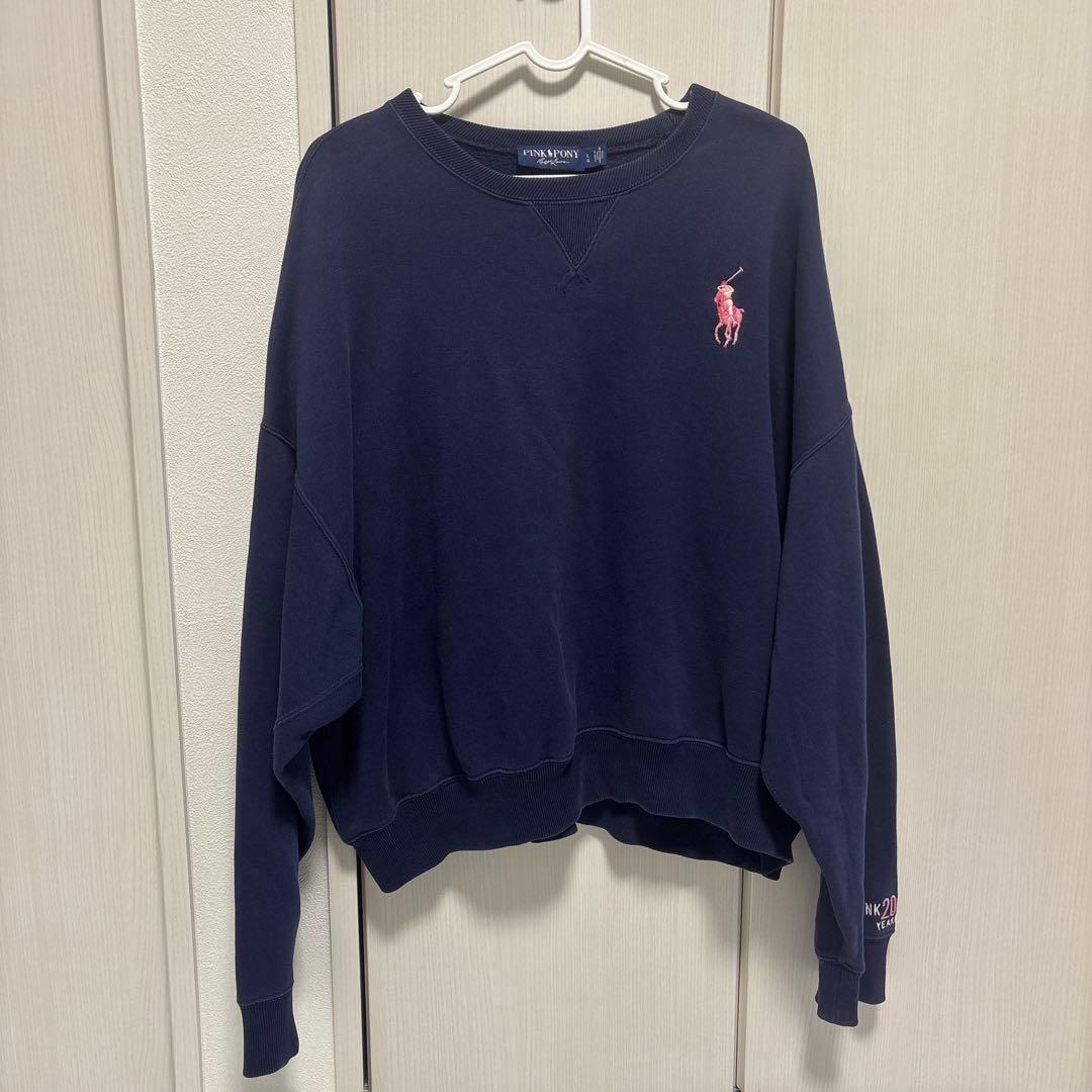 ラルフローレン PINK PONY 刺繍 スウェット ラルフ ローレン〉より、がんケアチャリティのピンク ポニー