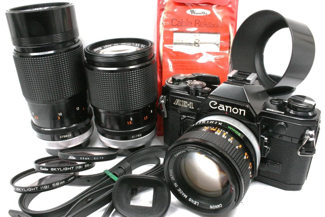 整備済】 Canon AE-1 FD 50mm F1.4 SSC 他望遠等｜25 キヤノン（Canon） フィルムカメラ カメラ 中古 中古 カメラ canon ae