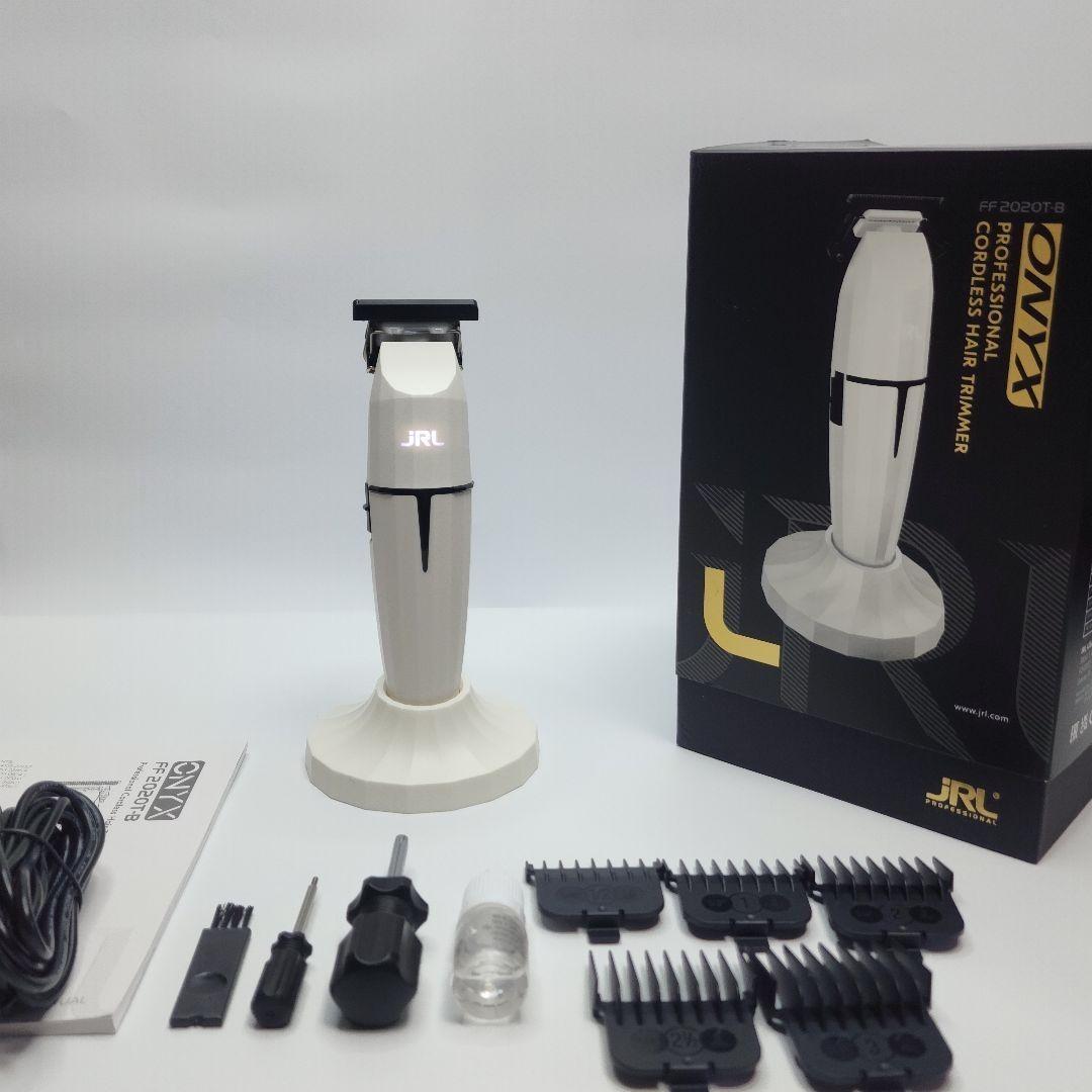 JRL GHOST[ONXY] トリマー　FF2020T-B　ホワイト JRL Onyx FF 2020T-B-W Ghost Professional Cordless Hair Trimmer