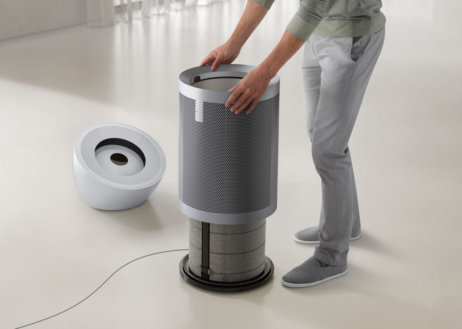 Dyson Purifier Big+Quiet 空気清浄機 ホワイト / シルバー (BP02 WS